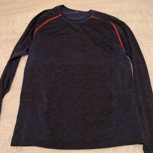 Lululemon Metal Vent orange/blue XL long sleeve